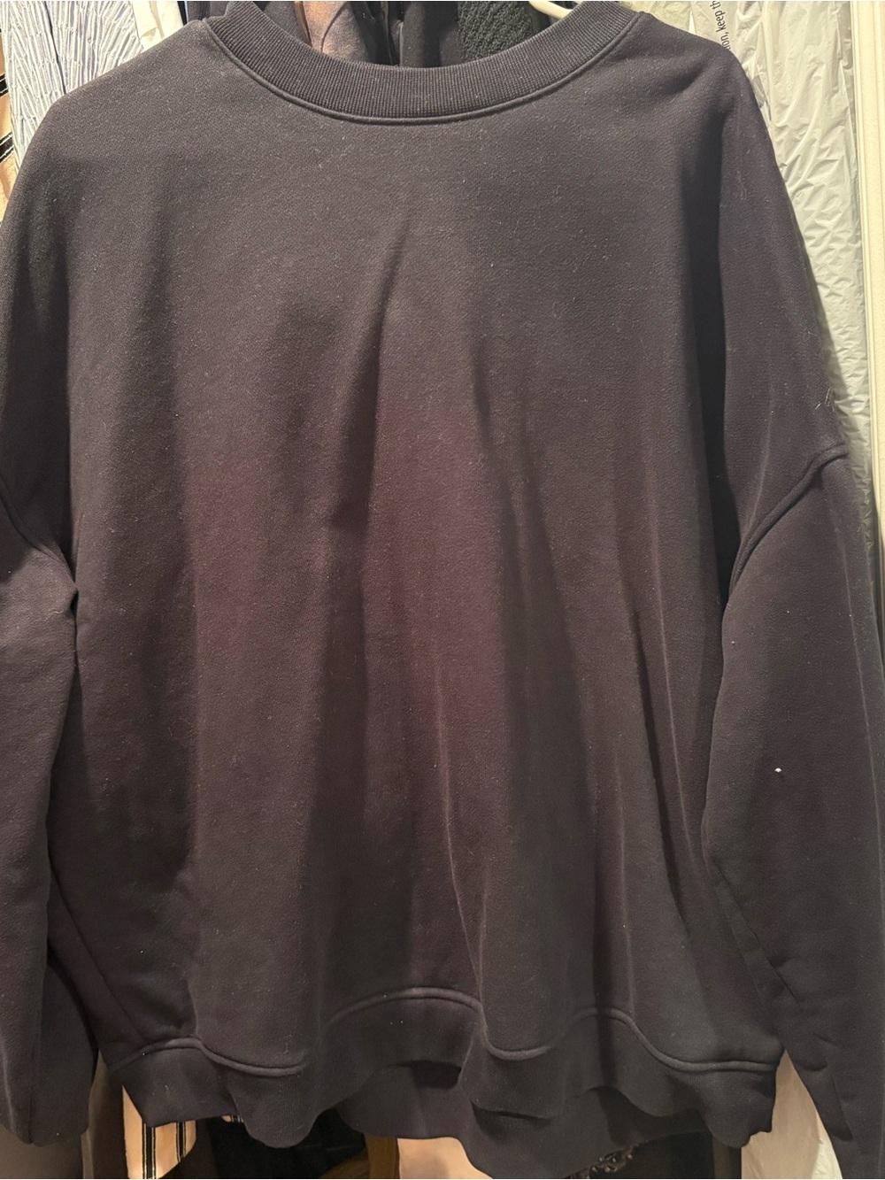 ALO Yoga Women's Black Crew Neck Sweatshirt